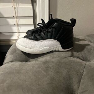 Jordan Kids Black and White Sneakers